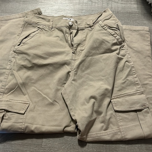GARAGE WIDE LEG CARGO PANTS. - Picture 4 of 4